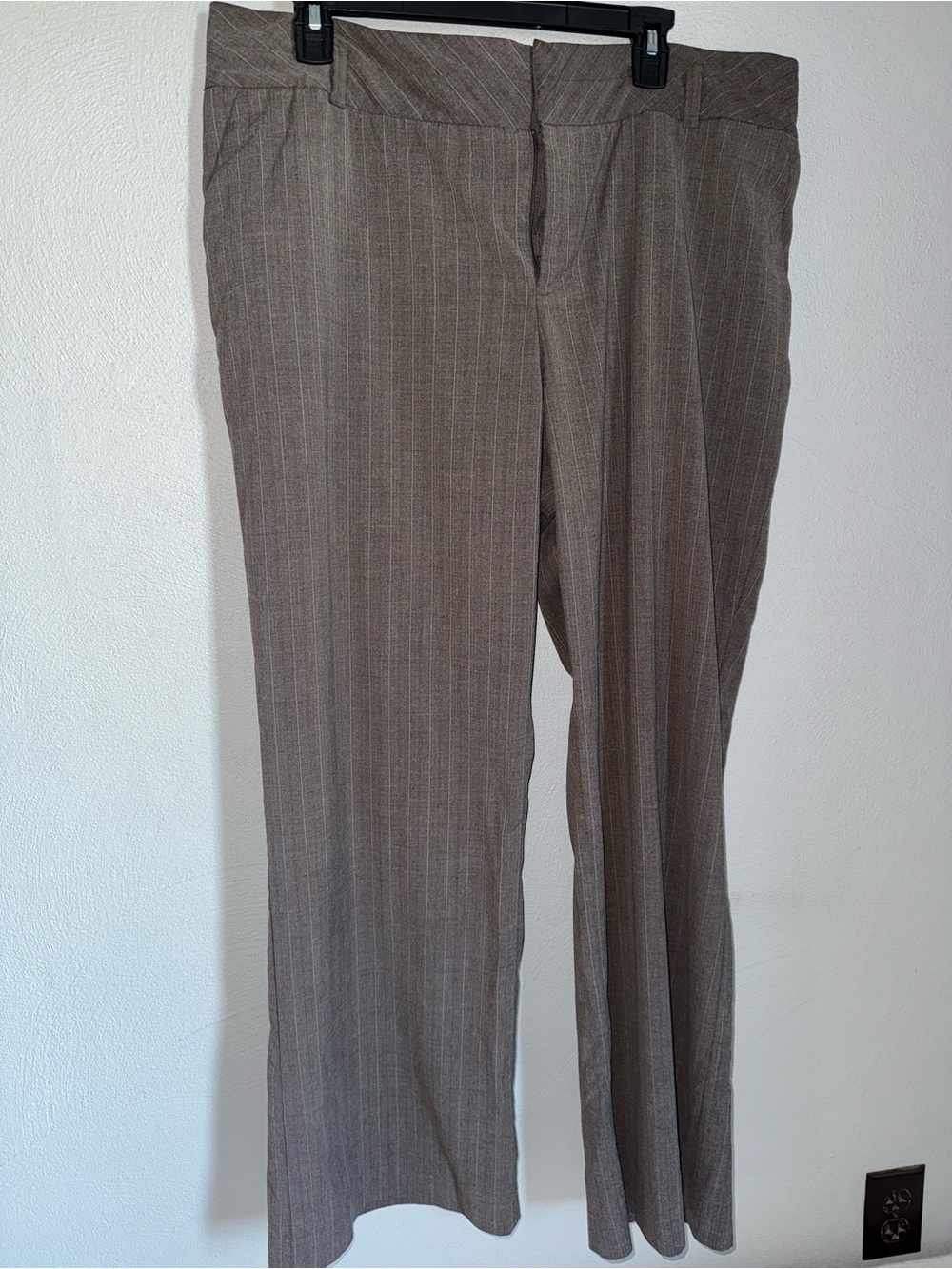 Mossimo Supply Co. Brown Pinstripe Trousers